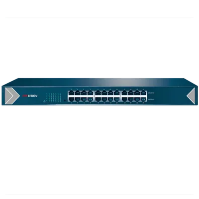 Коммутатор Hikvision DS-3E0524-E, 24×GbE, неуправляемый