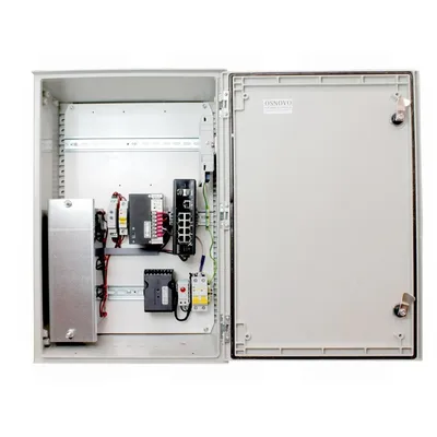 OSP-46TB1(SW-60812/I) - Уличный коммутатор с термостабилизацией и резервным питанием на базе уличной станции OSNOVO OSP-46TB1. Порты: 6xFE (10/100Base-T) с PoE (30W) + 2xFE (10/100Base-T) с PoE (60W) + 1xGE(10/100/1000Base-T) + 2xGE SFP(1000Base-X)