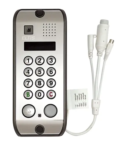 Блок вызова ELTIS DP5000.B2-KEDC43 T/IP-CVBS/нерж.сатинир