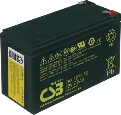 Батарея для ИБП CSB  EVX1272  F2  12В 7.2Ач