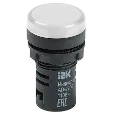 Лампа сигнальная IEK BLS10-ADDS-024-K01, LED, 24В, белая