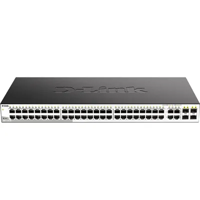 Коммутатор D-Link DGS-1210-52/F3A, L2, 48×1GbE, 4×Combo SFP