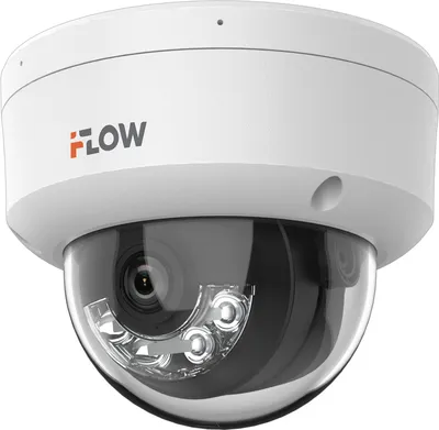 IP-камера IFLOW F-IC-1482CM(2.8mm), 8Мп, купольная, уличная, 30м подсветка