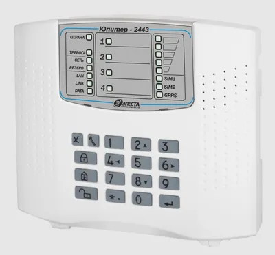 Устройство охранное Элеста Юпитер-2443, 4 ШС, IP/GPRS