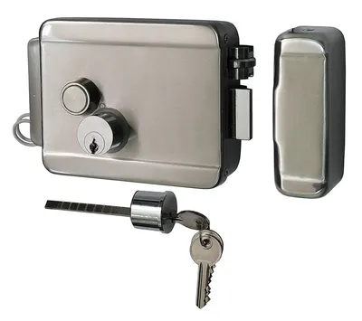Замок Smartec ST-RL073DI-SS, накладной, НЗ, DIN, 12 В, нержавейка