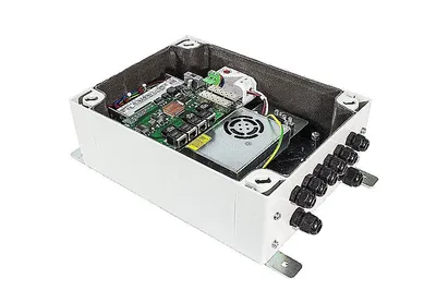 Уличный коммутатор с ИБП Релион-SW-2G-4Poe+/60W-UPS - 1 Гбит/с, Два SFP-слота, Корпус из ABS-пластика