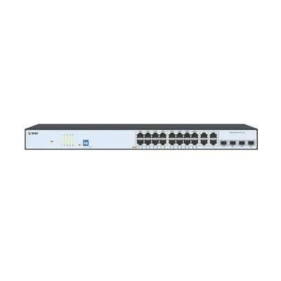 Коммутатор SNR SNR-S2300G-16TC-POE, L2 Web Smart, 16×1GbE PoE, 4 combo