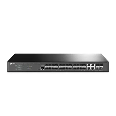 Управляемый коммутатор JetStream уровня 2+ с 20 гигабитными портами SFP, 4 портами SFP+ и 4 комбинированными портами SFP/RJ45 TP-Link TL-SG3428XF