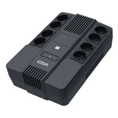 Повреждение упаковки ИБП CBR [UPS-OFK-101E-600] 600VA/360W,  Schuko CEE 7 Outlets: (x4 Battery & Surge Protected; x4 Surge Protected), LED, AVR, 12V/7Ah