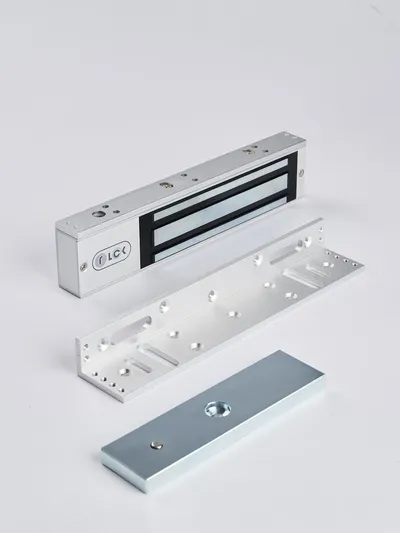 R-Lock RL-EML280-L0S - Электромагнитный замкок, 280кг, DC12/24B, цвет серебристый сатинированный алюминий RAL 7047