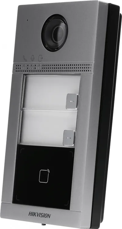 Вызывная панель Hikvision DS-KV8213-WME1(C), IP-домофон, серебристый