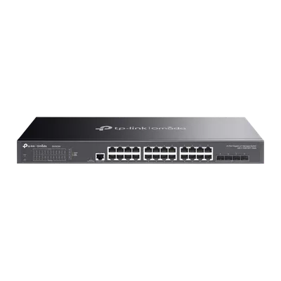 Коммутатор TP-Link SG3428X, L2+, 24×1GbE, 4×SFP+ 10G