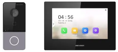 Комплект домофона Hikvision DS-KIS605-P(C), вызывная панель+монитор 7"