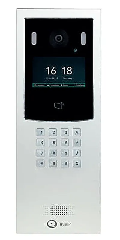 TI-2700C - Многоабонентная вызывная панель с дисплеем 4", камерой 2 Мп и встроенным распознаванием лиц. IP65/IK08. -30 ºС… +60 ºС. Память: 10000 лиц и 10000 карт