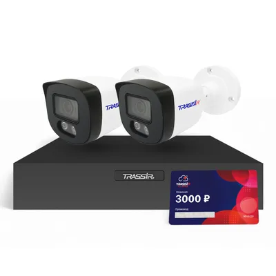 Комплект Trassir TRLite1106-4PCloud3000 (2TRLite L2B5)
