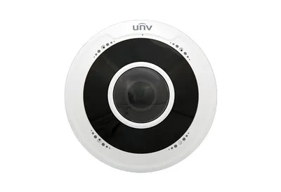 Видеокамера Uniview Fisheye IP видеокамера антивандальная 1/2.8" 5 Мп КМОП @ 30 к/с, ИК-подсветка до 10м., 0.01 Лк @F2.0, объектив 1.4 мм, WDR, 2D/3D DNR, Ultra 265, H.265, H.264, MJPEG, 3 потока, 2 (
