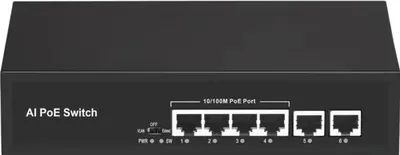 Коммутатор Falcon Eye FE-4FPF2 00-00330351 (L2) 4x100Мбит/с 2x1Гбит/с 4PoE 48W неуправляемый
