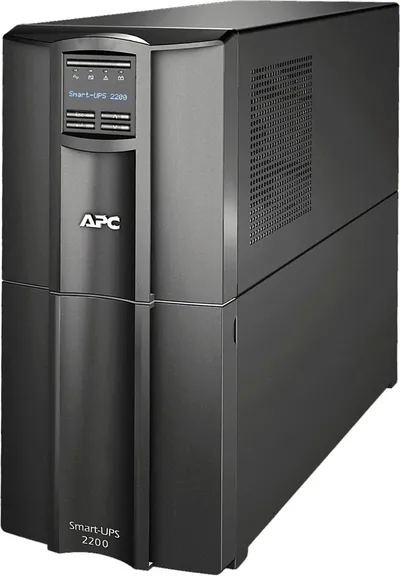 SMT2200IC - Источник бесперебойного питания, APC, Smart-UPS SMT2200IC, Линейно-интерактивный, Мощность 2200ВА/1980Вт, Напольный, 230В, Вых: 8 x IEC C13, 1 x IEC C19, RBC55, SmartConnect Port+SmartSlot, AVR, LCD, Чёрный