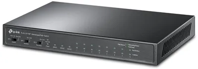 Коммутатор TP-Link TL-SL1311MP, 8×FE PoE+, 2×1GbE, 1×SFP, 124 Вт