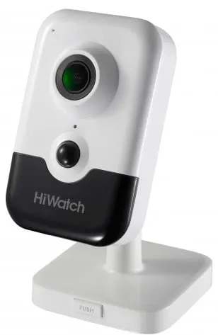HiWatch DS-I214W(C)(2.0mm) Компактная IP-камера, 1920x1080, 2 Мп, 30 кадр/с, CMOS, Wi-Fi, PoE, EXIR до 10 м, пластик