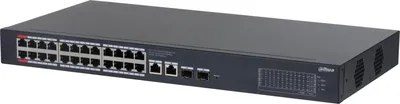 Коммутатор DAHUA DH-CS4228-24GT-240, облачный, 24×PoE, 2×SFP uplink, PoE 240Вт