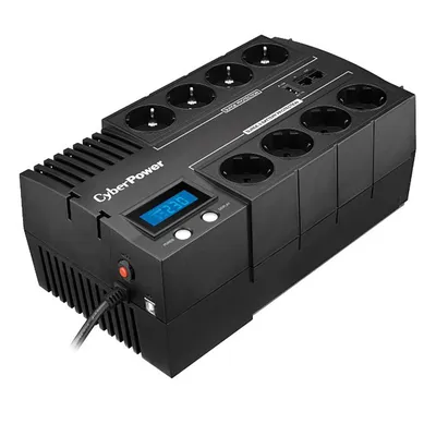 ИБП CyberPower BR700E, Line-Interactive, 700VA/420W,  8 (4+4) Schuko розеток, USB./ UPS CyberPower BR700E, Line-Interactive, 700VA/420W, 8 (4+4) Schuko sockets, USB.