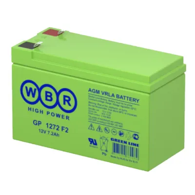 Аккумулятор WBR GP1272, 12В, 7.2Ач