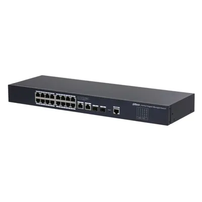 Коммутатор Dahua DH-SG4020, L2, 18×1GbE, 2×SFP uplink