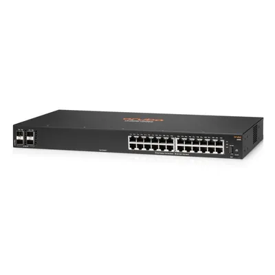 Коммутатор HPE Aruba 6100 24G 4SFP+, 24×1 Гбит/с, 4×10 Гбит/с SFP+, управляемый