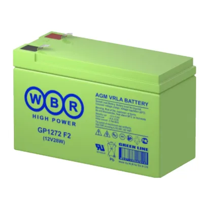 WBR Батарея GP1272 (28W) f2 (12V/7,2Ah)