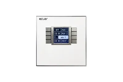 Настенная панель ECLER CWPNET8K, LCD, 8 клавиш, Ethernet, PoE