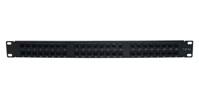 Патч-панель 19" Wize Pro [W1U48CAT5E] высокой плотности, 48 портов, высота 1U, CAT5E, UTP