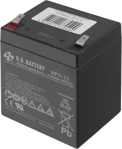 Аккумулятор BB BP 5-12, 12В, 5Ач