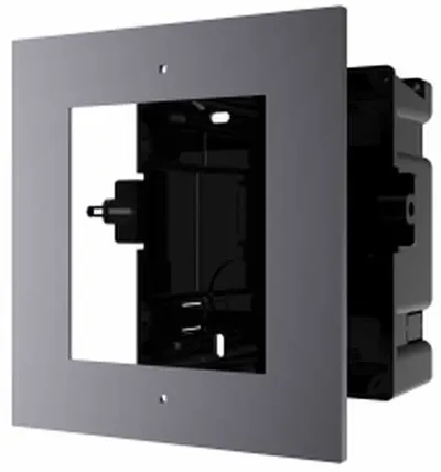 Рамка монтажная Hikvision DS-KD-ACF1/Plastic, на 1 модуль, врезная, пластик
