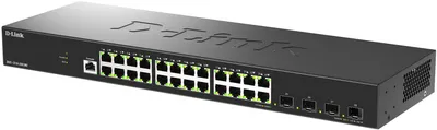 Коммутатор D-Link DGS-1210-28X/ME/C1A, L2, 24×1GbE, 4×10G SFP+, 1U