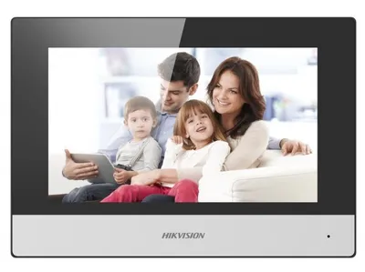 DS-KH6320-WTE1 - 7" IP видеодомофон с WI-FI, цветной TFT LCD экран с разрешением 1024*600; встроенные микрофон и динамик