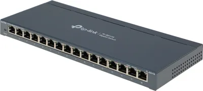 TP-Link TL-SG116 16-портовый гигабитный настольный коммутатор, 16 гигабитных портов RJ45, стальной корпус