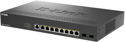 Коммутатор/ Управляемый L2 PoE-коммутатор, 8x1000Base-T PoE, 2x10GBase-X SFP+, PoE-бюджет 240 Вт, защита от статического электричества до 6 кВ, CLI, консольный порт RJ-45, поддержка Dying Gasp