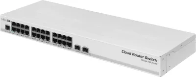 Коммутатор MikroTik CRS326-24G-2S+RM, L3, 24×1GbE, 2×SFP+, 1U