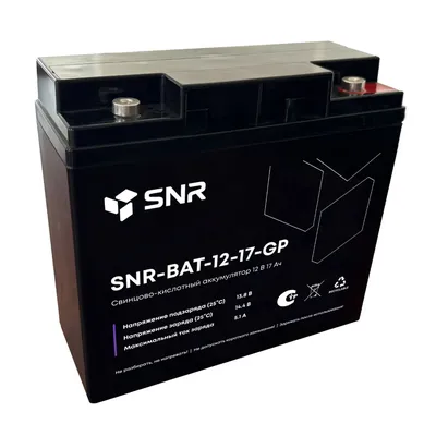 Аккумулятор SNR SNR-BAT-12-17-GP, 12 В, 17 А·ч, AGM