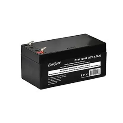 Аккумулятор ExeGate DTM 12032 EX282959RUS, 12В, 3.2А/ч, Faston F1