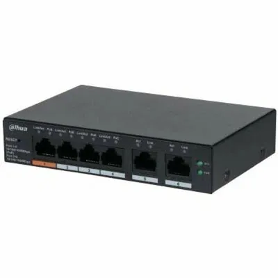 Коммутатор Dahua DH-CS4006-4ET-60, 4×100M PoE, 2×GbE, PoE 60 Вт
