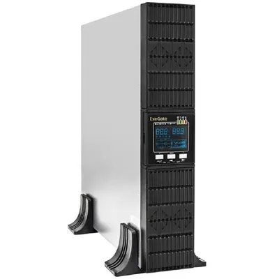ИБП EXEGATE EX293050RUS, 3000 ВА/3000 Вт, On-Line, LCD, 2U