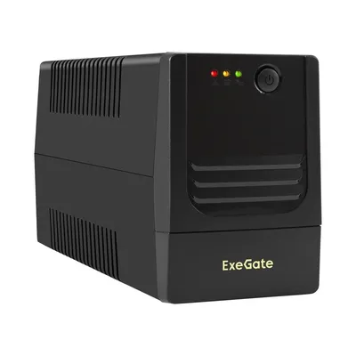 ИБП ExeGate EX299480RUS, Power NB-500, 500 ВА/300 Вт, LED, AVR, 2×Schuko