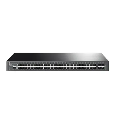TP-Link SG3452X Управляемый коммутатор JetStream уровня 2+ с 48 гигабитными портами RJ45 и 4 портами SFP+