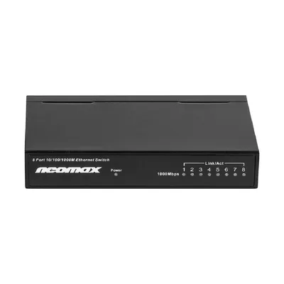 Коммутатор NEOMAX NMS-108P-1000-S, неуправляемый, 8×1GbE