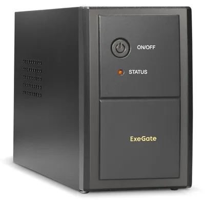 ИБП ExeGate Power Back BNB-450.LED.AVR.2SH (450VA/240W, LED, AVR,2*EU/Тип F(Schuko), батарея 12V 4.5Ah, металлический корпус, Black) <EP279215RUS>