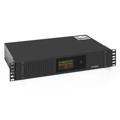 ИБП ExeGate EX293850RUS, 1000VA/650W, Line-Interactive, LCD, 2U, Rack
