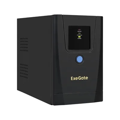 ИБП ExeGate EX292767RUS, 650VA/360W, LED, AVR, 1×Schuko+2×C13