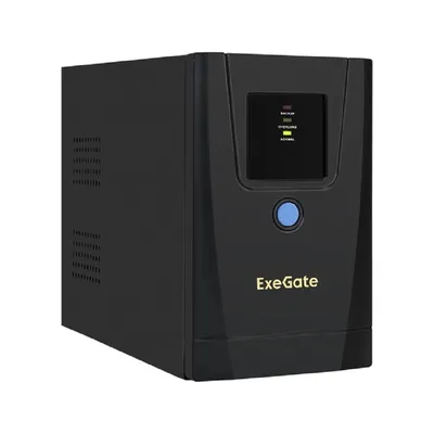 ИБП Exegate EX292768RUS, 650VA/360W, линейно-интерактивный, 1×Schuko, 2×C13